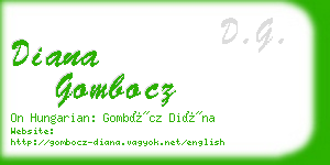 diana gombocz business card